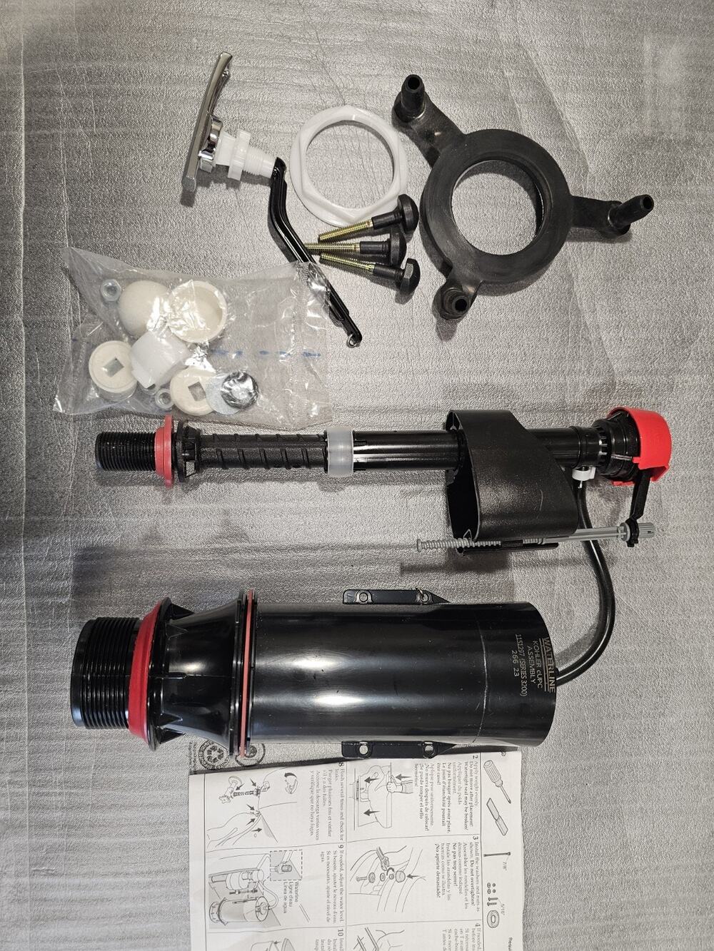 Oem Kohler Wellworth 4657-R Tank Fill & Flash Valve Handle & All Hardware